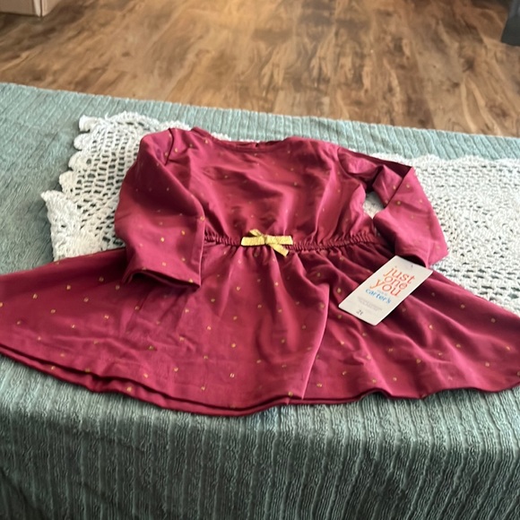Carter's Other - Girls Just one you.  Made by Carters maroon with gold spots. Size 2T